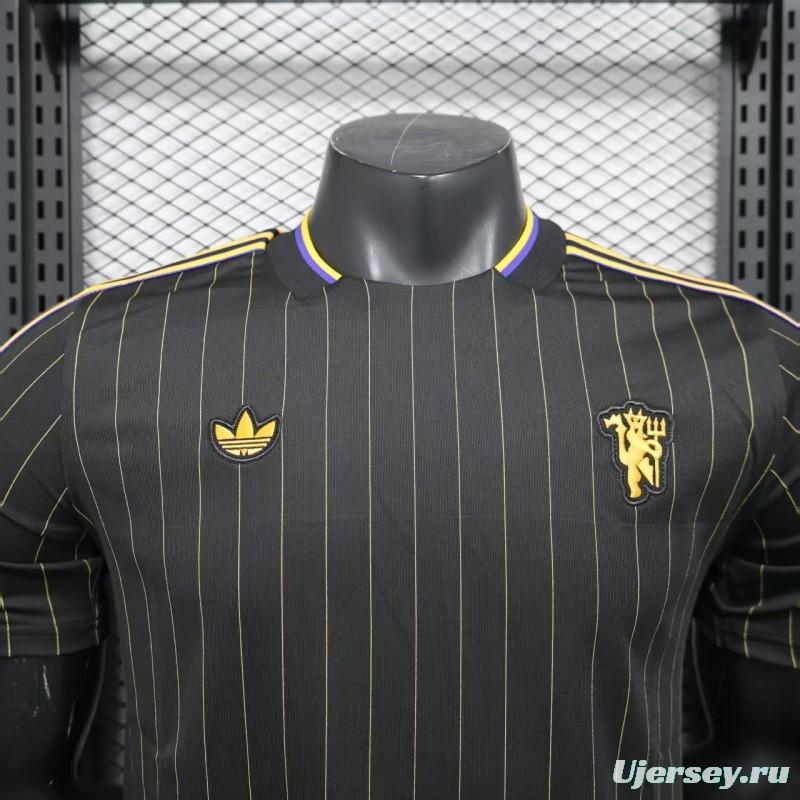 Player Version 25/26 Manchester United Black Casual Jersey