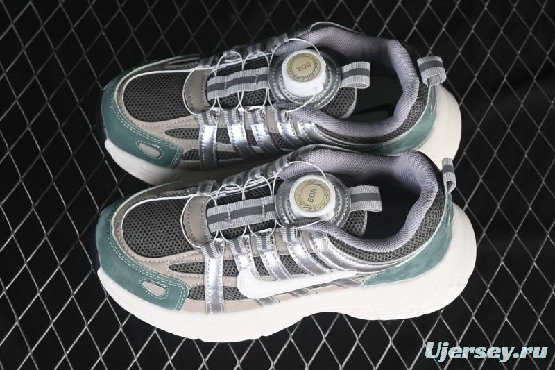 Nike P-6000 Retro Casual Sports Kids Shoes - Gray Green White Swoosh