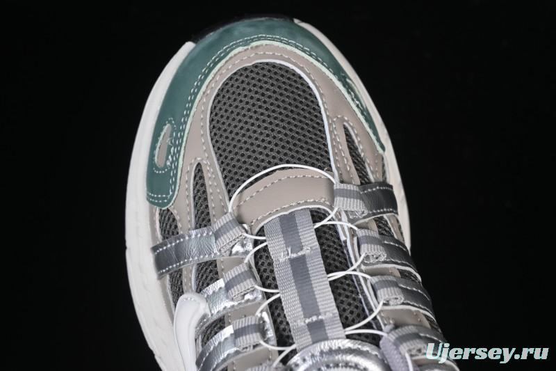 Nike P-6000 Retro Casual Sports Kids Shoes - Gray Green White Swoosh