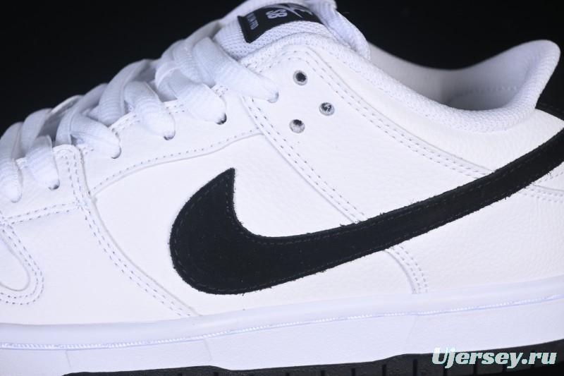 Nike SB Dunk Low Classic White Black Low-Top Casual Skate Shoes HF3704-100