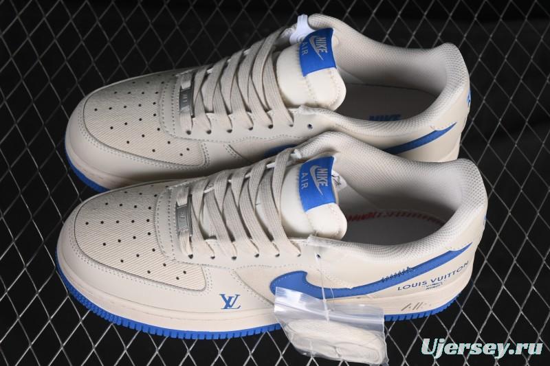 Nike Air Force 1 '07 Low LV Collaboration Mesh Panel Light Blue Low-Top Casual Sneakers - QW5836-025