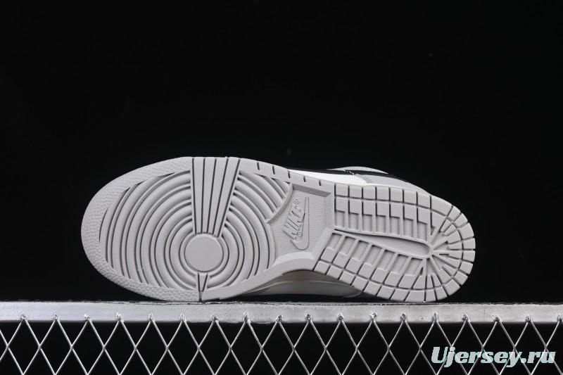 Nike SB Dunk Low White Black Grey Low-Top Casual Skate Shoes - IB3079-101