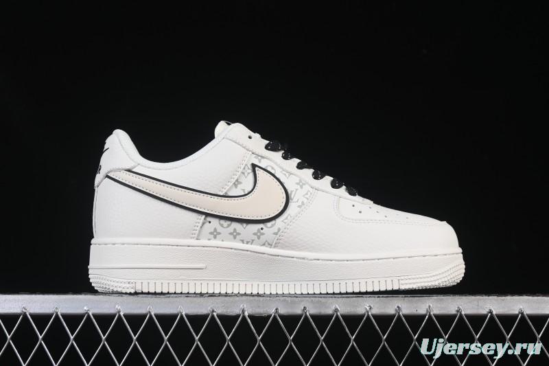 Nike Air Force 1 '07 Low LV Collaboration Off-White Small Swoosh Casual Sneakers - CS5288-035