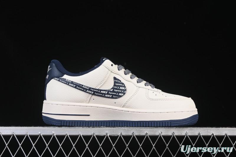 Nike Air Force 1'07 Low Collaboration Beige Camouflage Red Blue Hook Casual Skate Shoes - XD2588-609