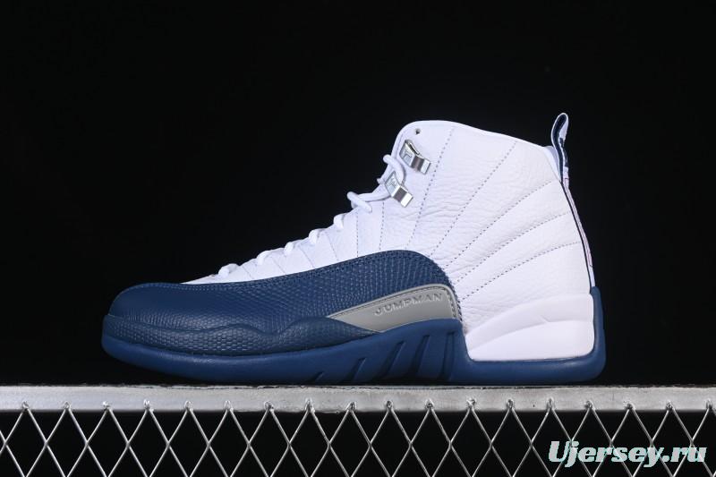 Nike Air Jordan 12 Retro French Blue And White Basketball Shoes - CT8013-114