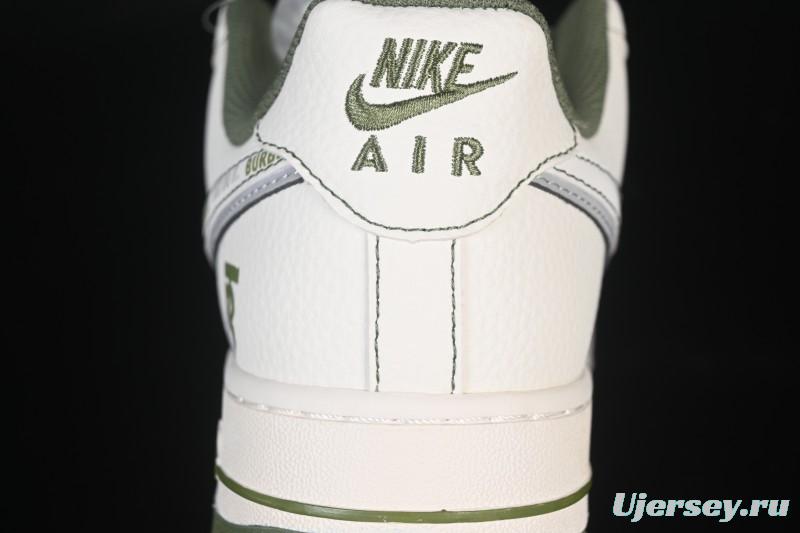 Nike Air Force 1 '07 Low Burberry Collaboration Military Green Embroidery Casual Sneakers - JP8028-003