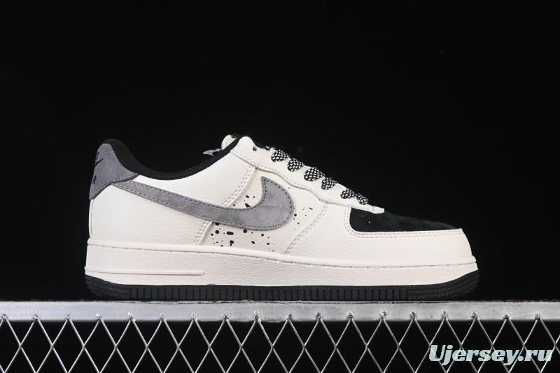 Nike Air Force 1 '07 Low G-Dragon Collaboration Daisy Beige Black Grey Casual Sneakers - QW5606-265