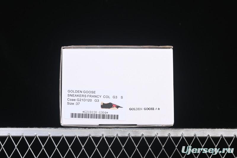 Golden Goose True Star Distressed Leather Sneakers - GGDB