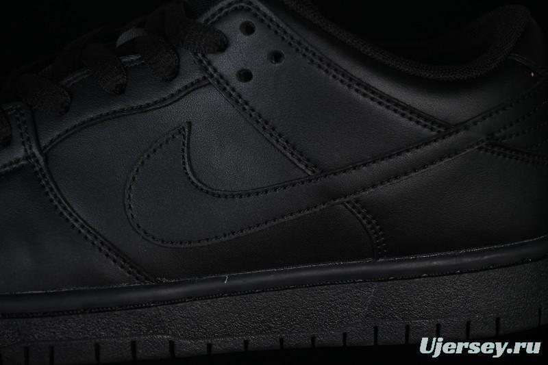 Nike SB Dunk Low Pro ISO Triple Black Skate Shoes - FJ1674-001