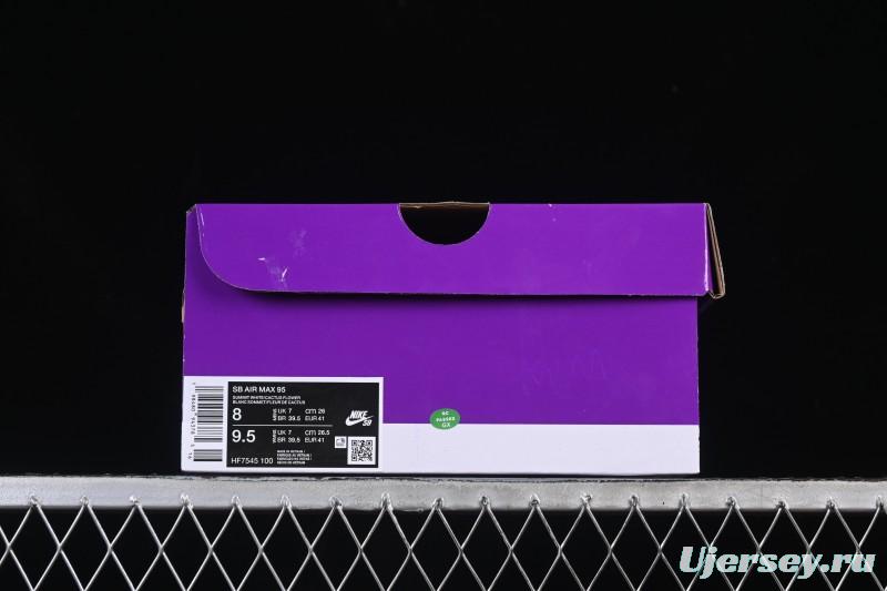 Nike Air Max 95 Retro Cushioned Running Shoes with Air-Sole Unit - HF7545-100