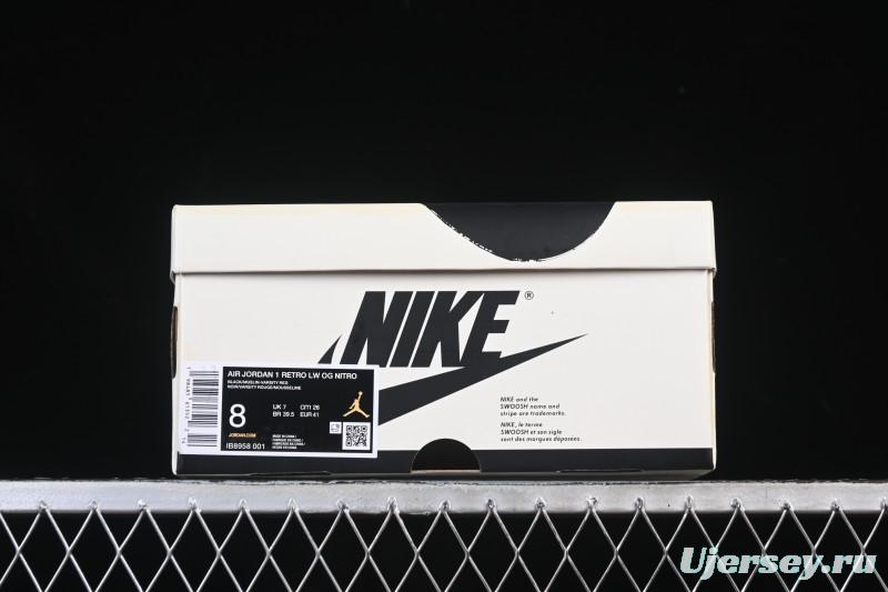 Nike Nigel Sylvester x Air Jordan 1 Low Casual Lifestyle Sneakers - IB8958-001