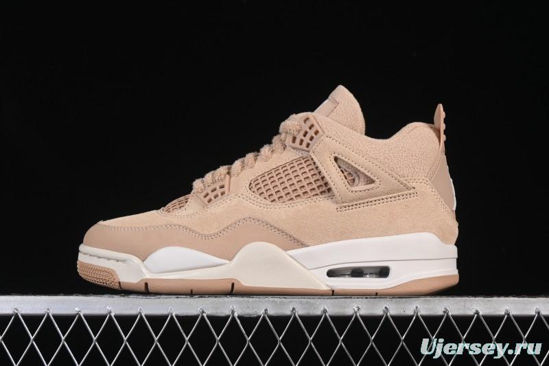 Nike Air Jordan 4 Retro Cozy Girl Warm Yellow Sneakers - HV0823-200