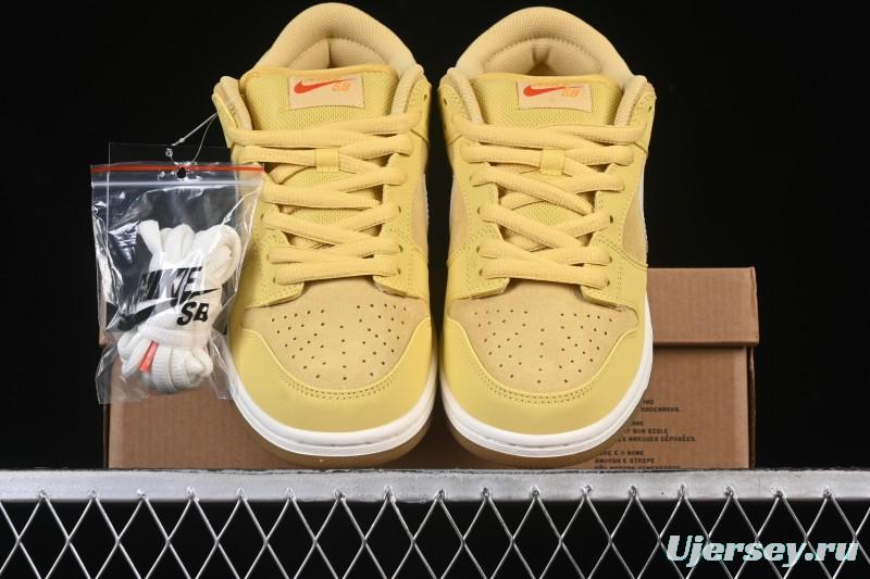 Nike SB Dunk Low Saturn Gold Low-Top Skate Shoes - FJ1674-700