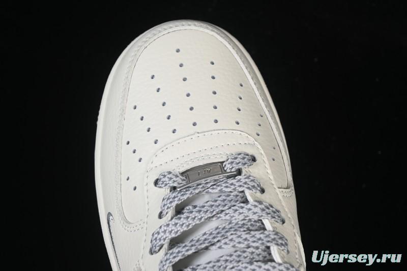 Nike Air Force 1 Mid Light Gray Two-Tone Sole All-Star Starry Sky Mid-Top Casual Skate Shoes - XL0236-232