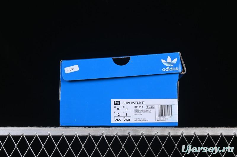 Adidas Superstar II Casual Sneakers with Shell Toe Design - KI3533