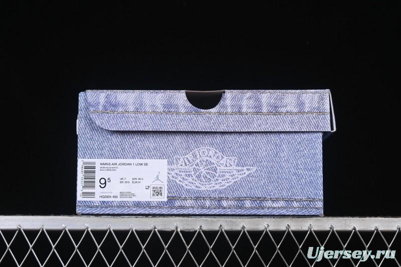 Nike Air Jordan 1 Low Denim Worn Blue Retro Basketball Shoes - HQ2004-400