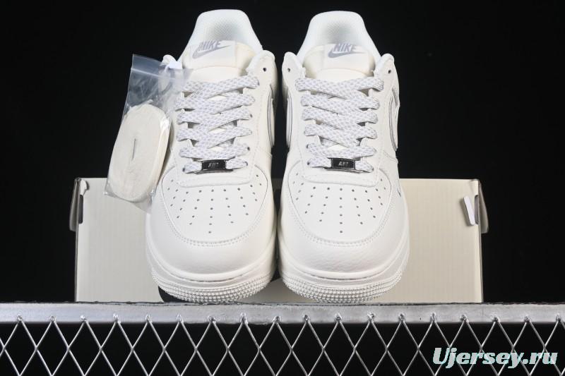 Nike Air Force 1 '07 Low Stussy Collaboration Beige Low-Top Casual Sneakers - CS5288-034