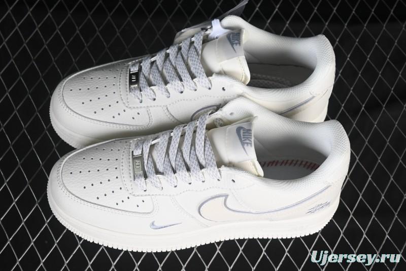 Nike Air Force 1 '07 Low Stussy Collaboration Beige Low-Top Casual Sneakers - CS5288-034
