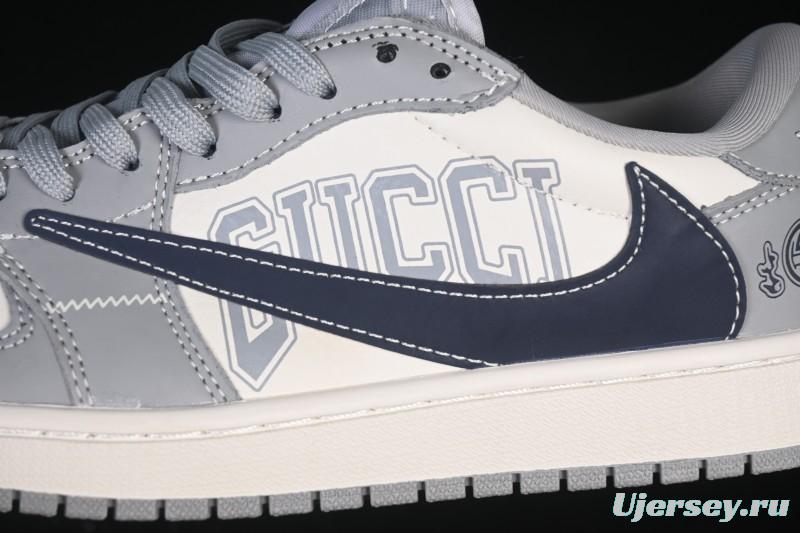 Nike Travis Scott x Fragment Design x Air Jordan 1 Low OG SP AJ1 Low-Top Casual Sneakers - LD2025-023