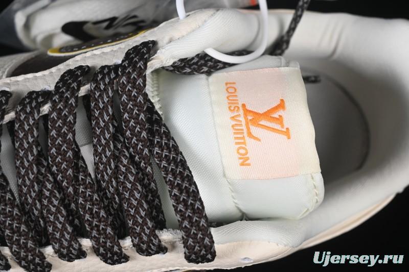 Nike Air Force 1 '07 Low LV Collaboration Beige Brown Patchwork Casual Sneakers - DD1982-302