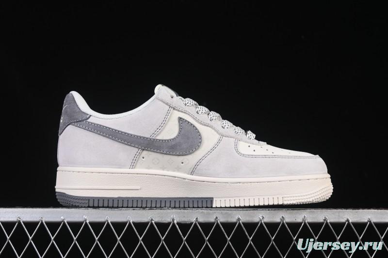 Nike Air Force 1'07 Low LV Collaboration Dual-Tone Gray Graffiti Casual Sneakers - CX5050-Y07