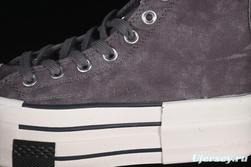 Rick Owens Drkshdw Converse Chuck 70 High Top Platform Canvas Sneakers - A06755C