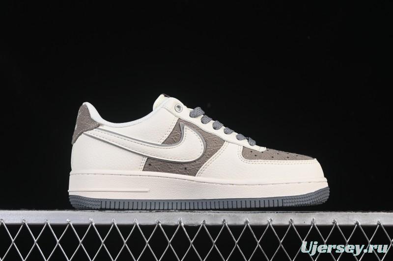 Nike Air Force 1 '07 Low Supreme Collaboration Beige Canvas Casual Sneakers - XX3168-210
