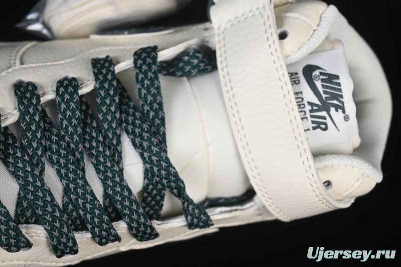 Nike Air Force 1'07 Mid Casual Shoes with Reflective Design and Full-Length Air Cushion - XL0236-235