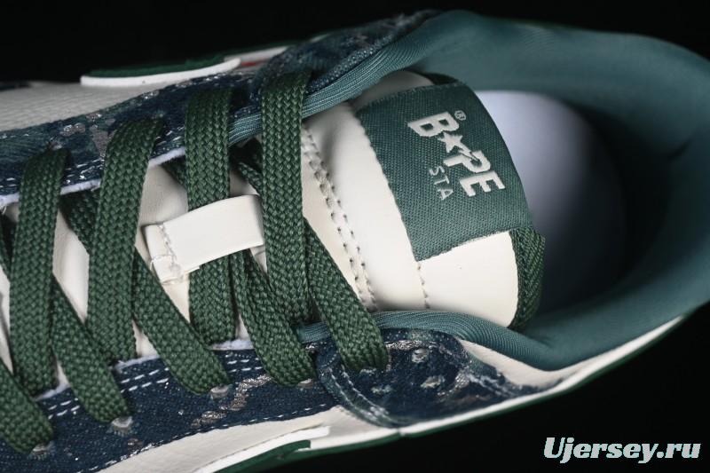 Nike SB Dunk Low BAPE Collaboration White Army Green Anniversary High-End Custom Low-Top Casual Skate Shoes - SC0601-465