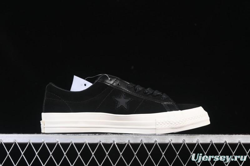Converse One Star Suede Black Low Top Casual Skate Shoes - 149908C