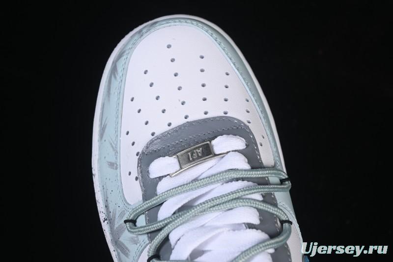 Nike Air Force 1'07 Low Grey Tune Era Hand-Painted Graffiti Casual Sneakers - LJ8822-202