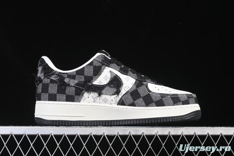 Nike Air Force 1 '07 Low LV Collaboration White Black Casual Sneakers - YF9511-817