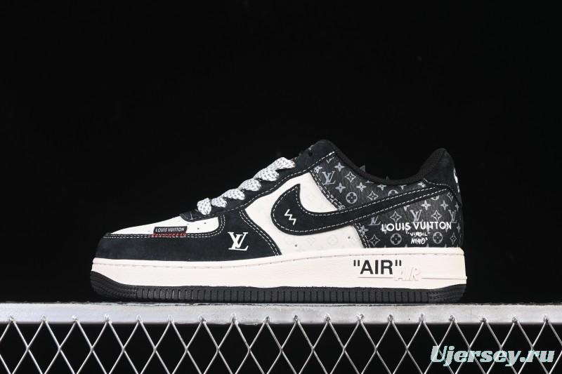 Nike Air Force 1 '07 Low LV Collaboration Stitched Label Print Casual Sneakers - CX5050-Y10