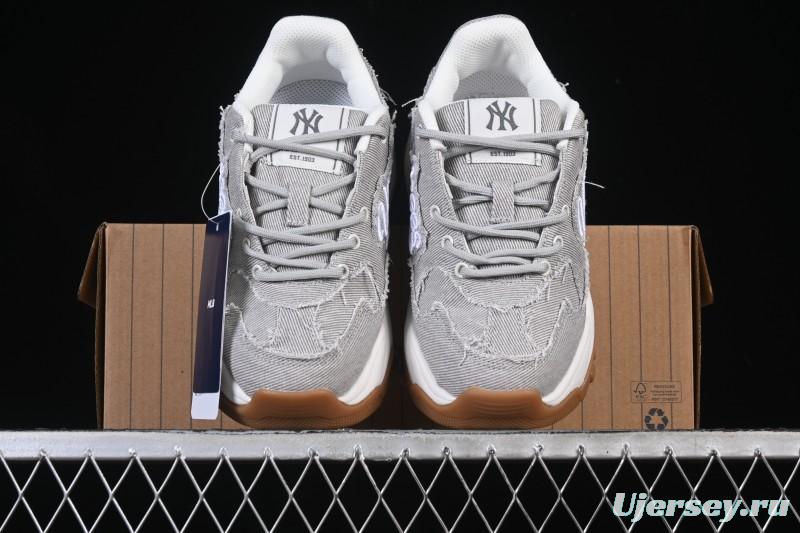 Adidas NY MLB Bigball Chunky Vintage Cursive Height-Increasing Platform Sneakers - 3ASHVT25N50GRL