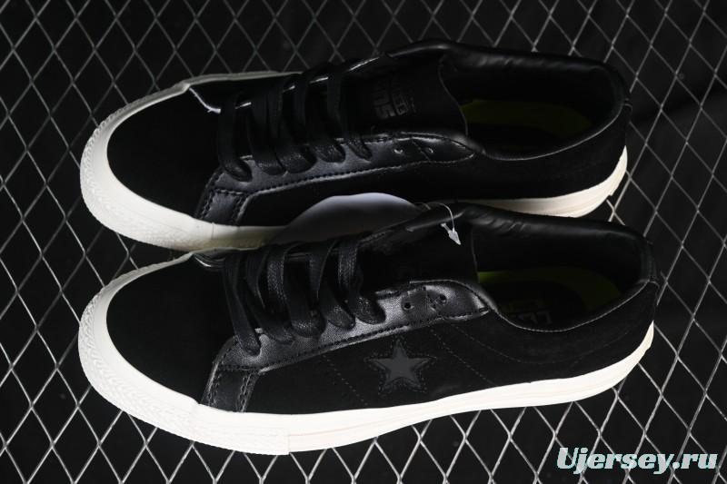 Converse One Star Suede Black Low Top Casual Skate Shoes - 149908C