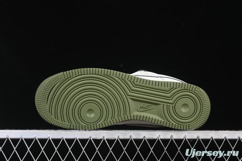 Nike Air Force 1 '07 Low Burberry Collaboration Military Green Embroidery Casual Sneakers - JP8028-003