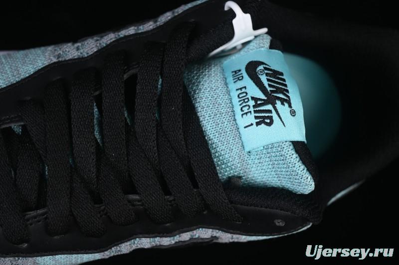 Nike Air Force 1'07 Low Flyknit Black Green Casual Sneakers - CI0051-600