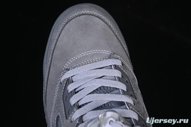 Nike Air Jordan 5 Retro Basketball Shoes with Wolf Grey Design - DD0587-002