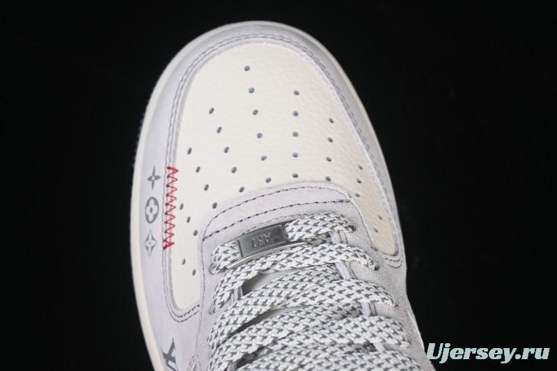 Nike Air Force 1 '07 Low LV Collaboration Grey Hook Woven Label Casual Sneakers - CX5050-Y25