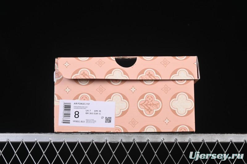 Nike Air Force 1 '07 Low LV Collaboration White Navy Blue Casual Sneakers - YF9511-813