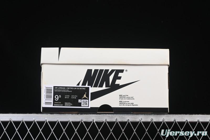 Nike Nigel Sylvester x Air Jordan 1 Low Lifestyle Casual Skate Shoes - IB8958-001