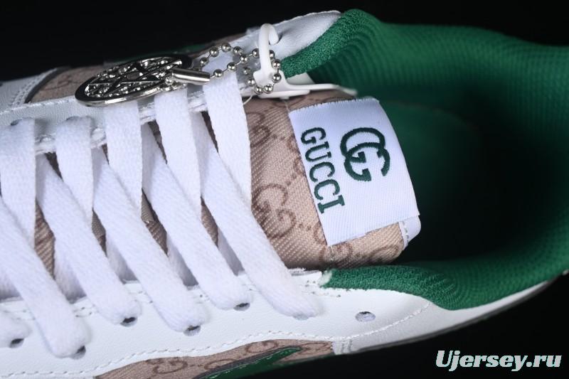 Nike Air Force 1 '07 Low Gucci Collaboration Pattern Grass Green Casual Sneakers - AH8462-004