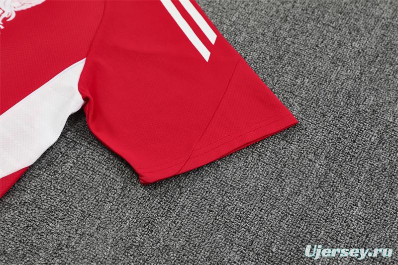 25/26 Liverpool Red  Short Sleeve Jersey+Shorts