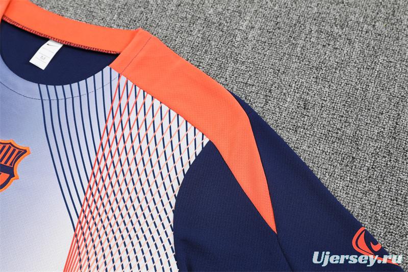 25/26 Barcelona Royal Blue Camouflage T90 Short Sleeve Jersey+Shorts