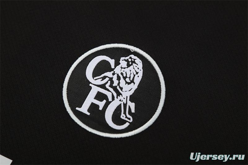 25/26 Chelsea Black T90 with XS Short Sleeve+Soccer Shorts