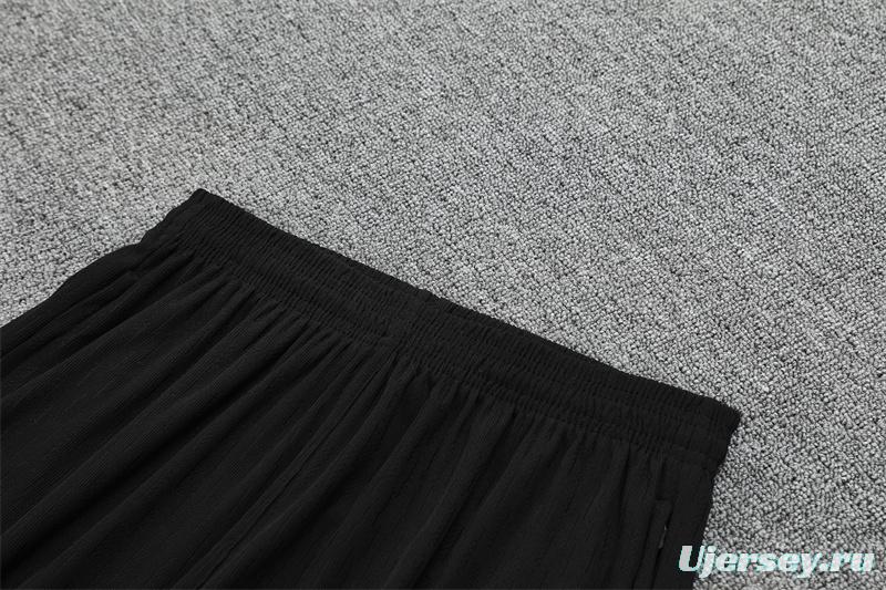 Player Version 25/26 Brazil Black Half Zipper Jacket+Long Pants