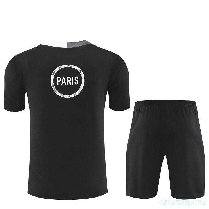 25/26 PSG Black T90 with XS Short Sleeve+Soccer Shorts