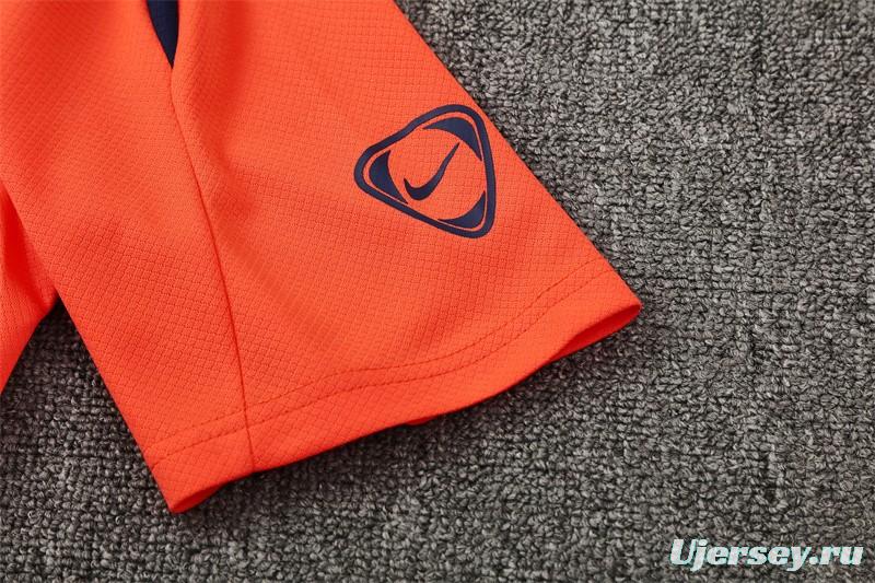 25/26 Barcelona Orange T90 Short Sleeve Jersey+Shorts