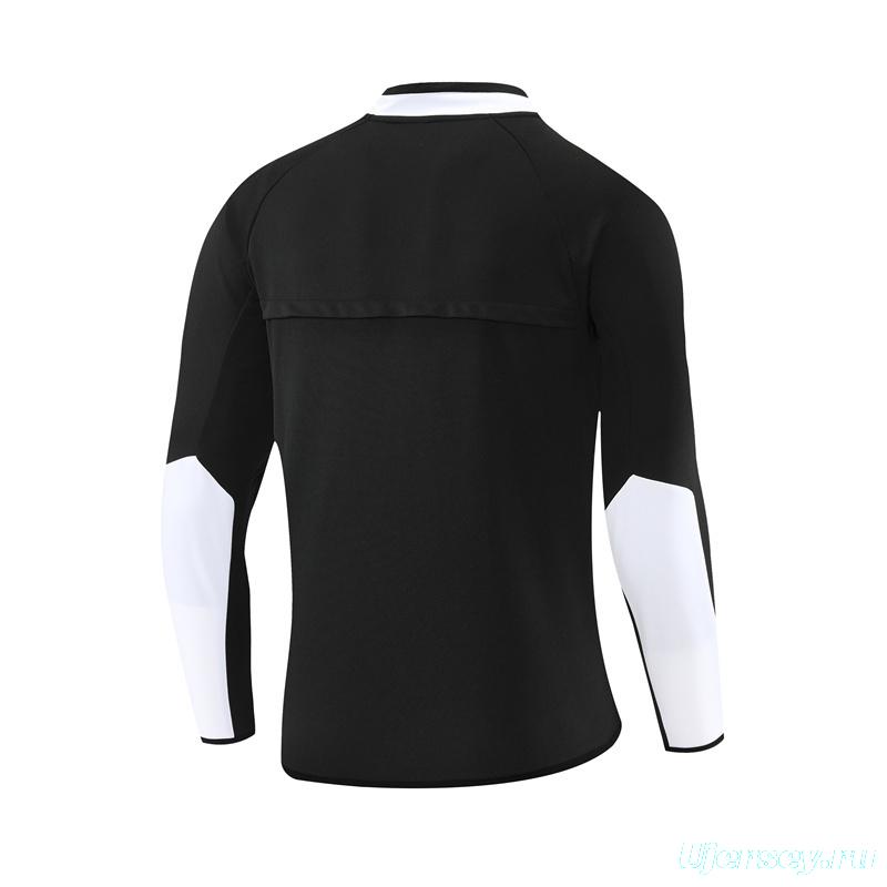 Retro 02/03 Manchester United Black Half Zipper Jacket