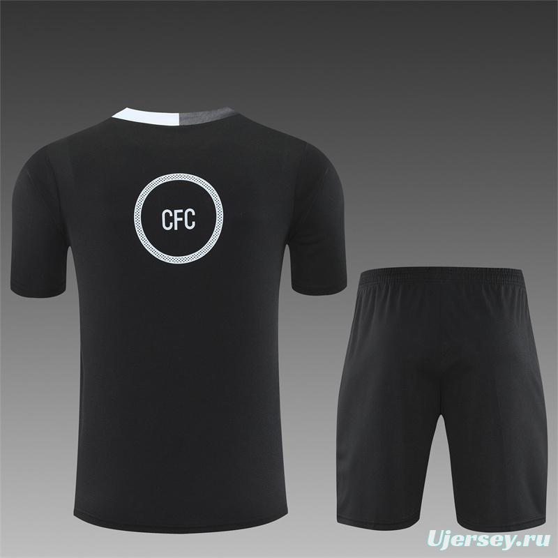 25/26 Chelsea Black T90 with XS Short Sleeve+Soccer Shorts